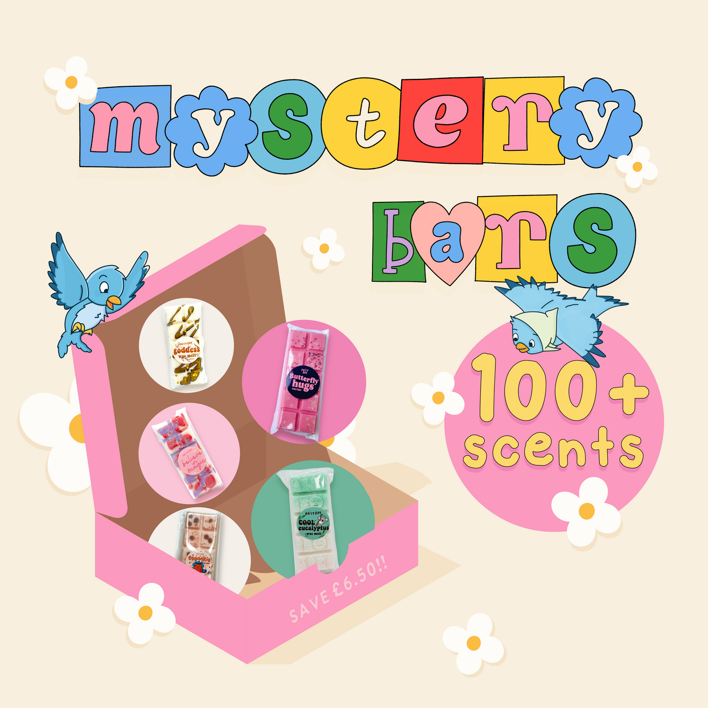 5 Mystery Snap bars for £10 - Daisy Ray